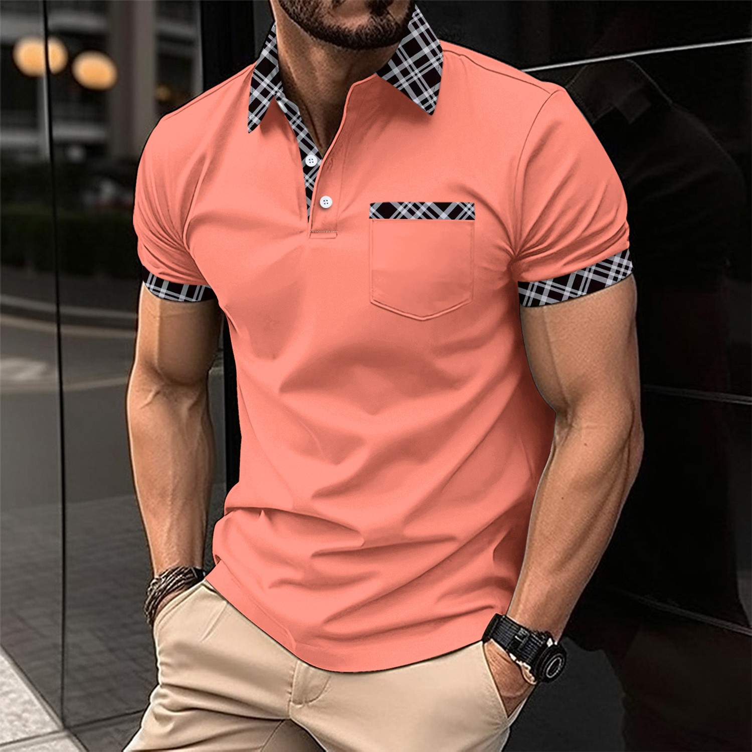 Men Formal Wear Combination - 남성용 캐주얼 통기성 편안한 POLO 셔츠,