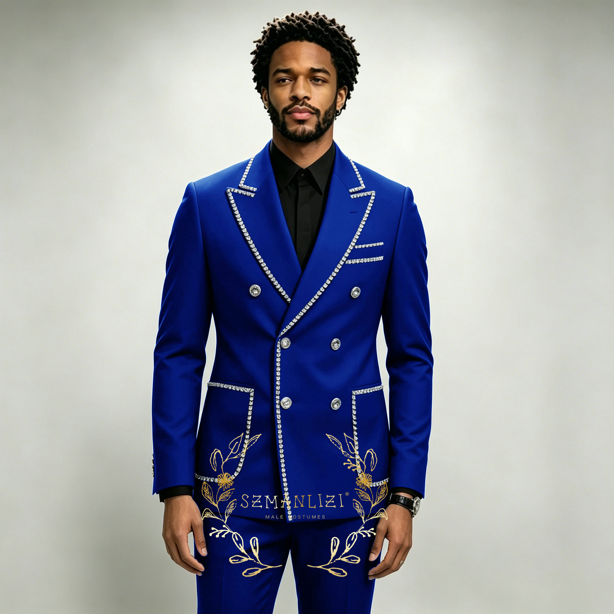 Men Formal Wear For Wedding - 럭셔리 남성 정장 2피스 로얄 블루