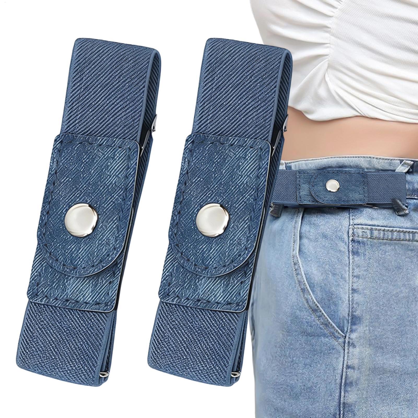 Men'S Formal Wear Belt - 1쌍 버클 없는 벨트 여성용 탄성