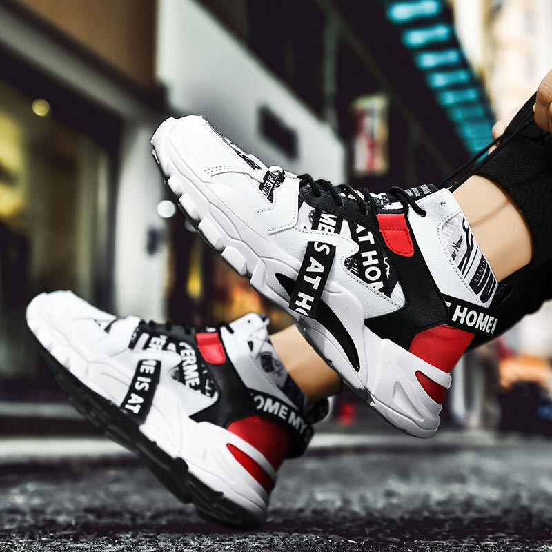 Men'S Hip Formal Wear - 대형 사이즈 하이탑 청키 남자 스니커즈,