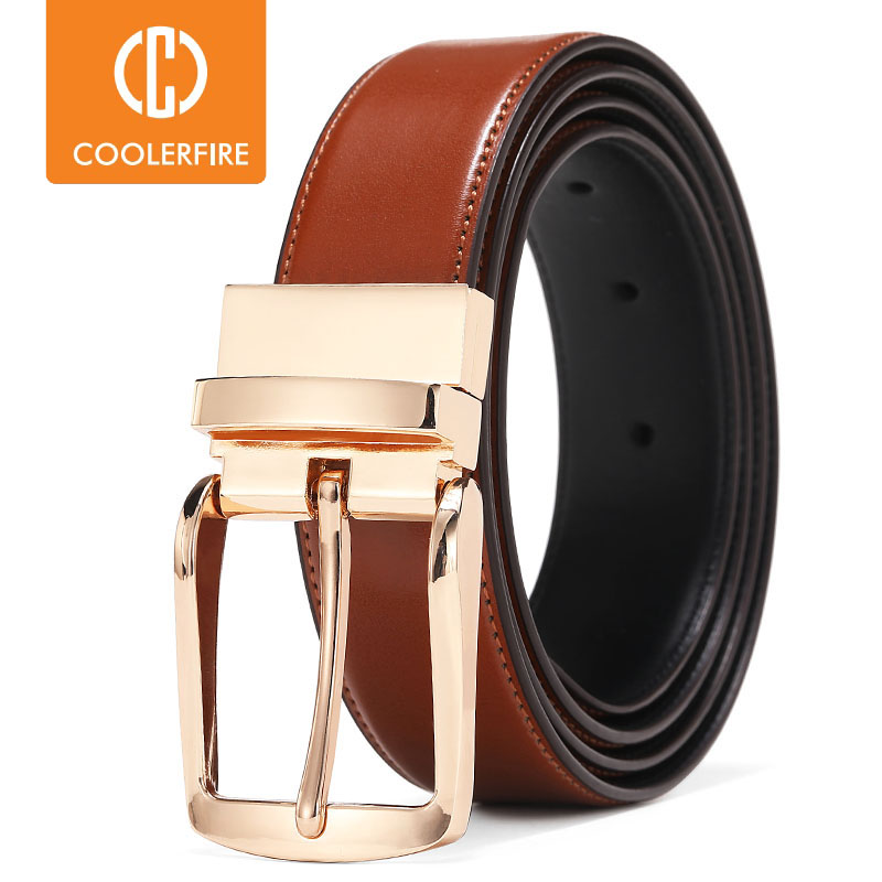 Men'S Formal Wear Belt - 남성용 새로운 리버시블 회전 버클 양면