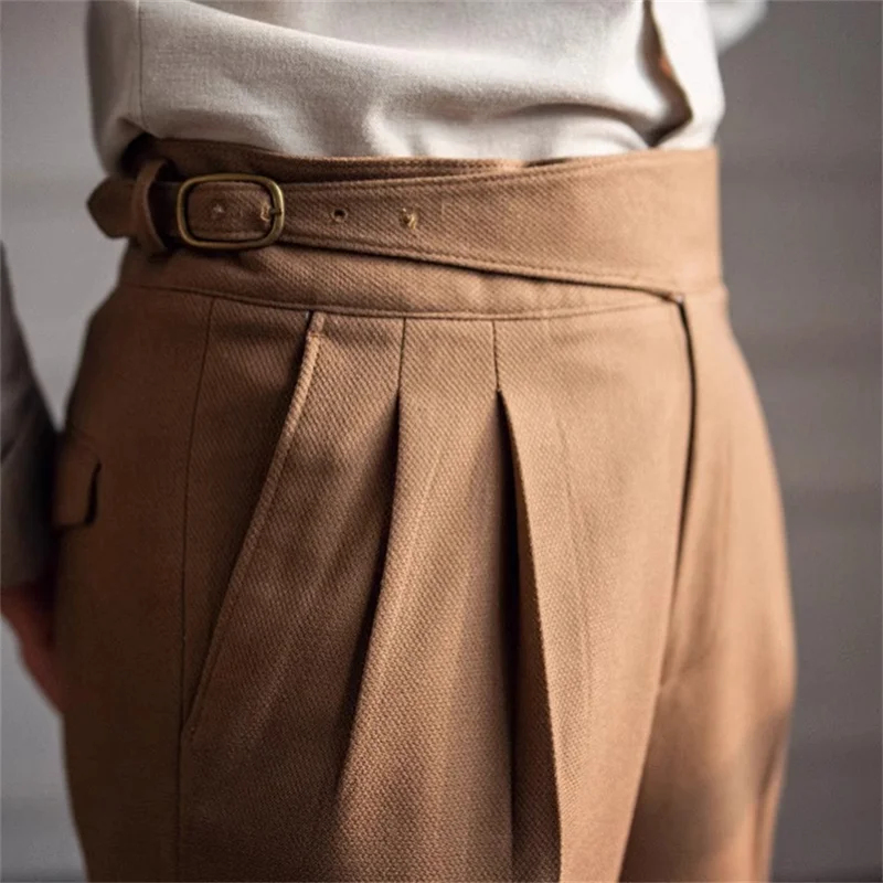 Men'S Formal Wear Belt - 2026 신상 남성 정장 바지 봄