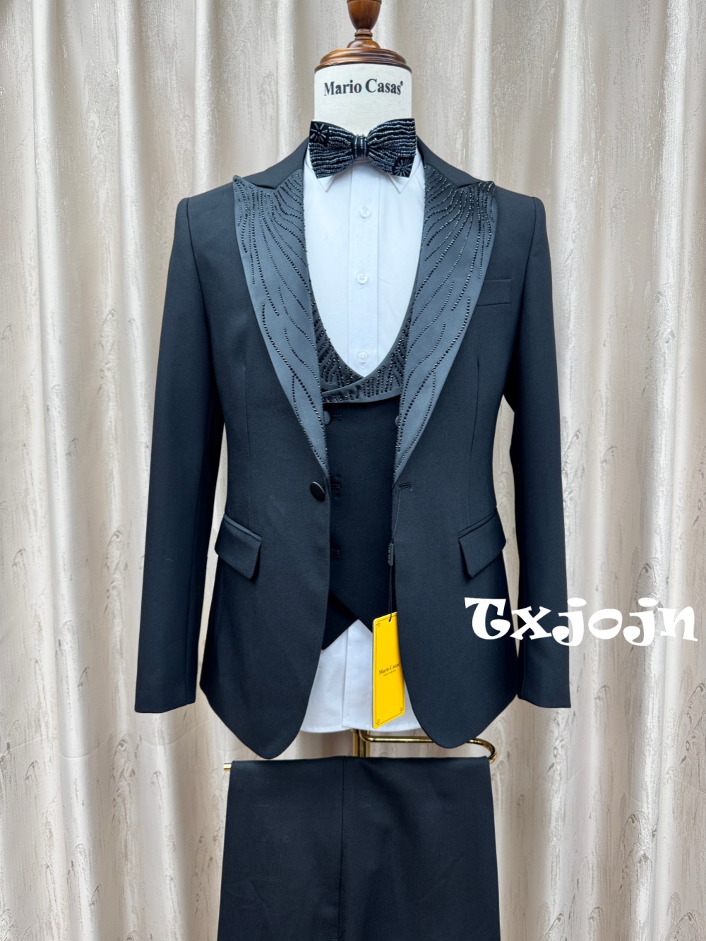 고급스러운 정장 남성 수트 세트 3피스 웨딩 신랑 세트 - Men Formal Wear For Wedding 리뷰 및 가격