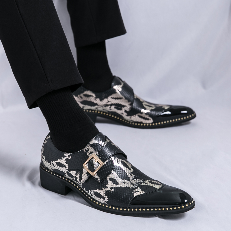 레트로 클래식 르푸 신발 남성 PU 블랙 그린 스플라이 - Men Formal Wear Brands 리뷰 및 가격