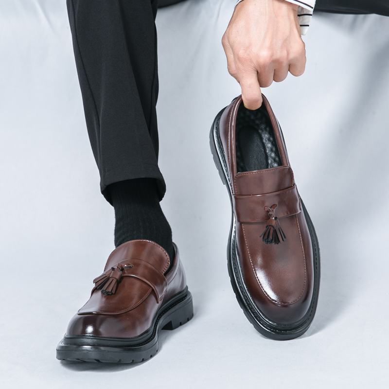패션 브랜드 남성용 논슬립 캐주얼 가죽 신발 고품질 남 - Men Formal Wear Brands 리뷰 및 가격