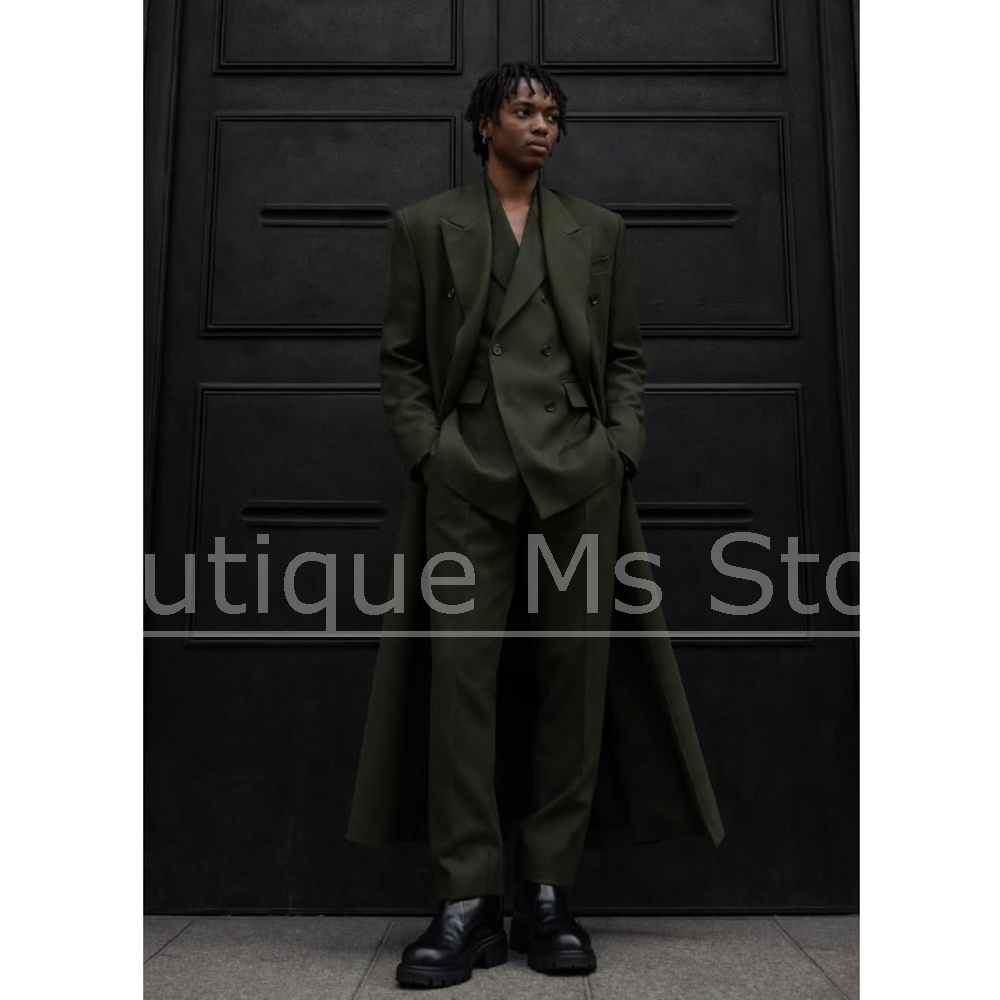 남성용 롱 수트 3피스 오버사이즈 더블 브레스티드 웨어 - Men'S Hip Formal Wear 리뷰 및 가격