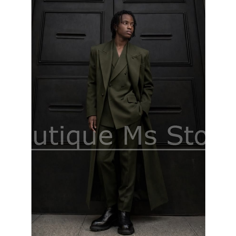 남성용 롱 수트 3피스 오버사이즈 더블 브레스티드 웨어 - Men'S Hip Formal Wear 리뷰 및 가격
