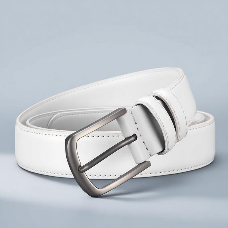 남성용 정장 벨트, 솔리드 화이트, 클래식하고 스타일리 - Men'S Formal Wear Belt 리뷰 및 가격
