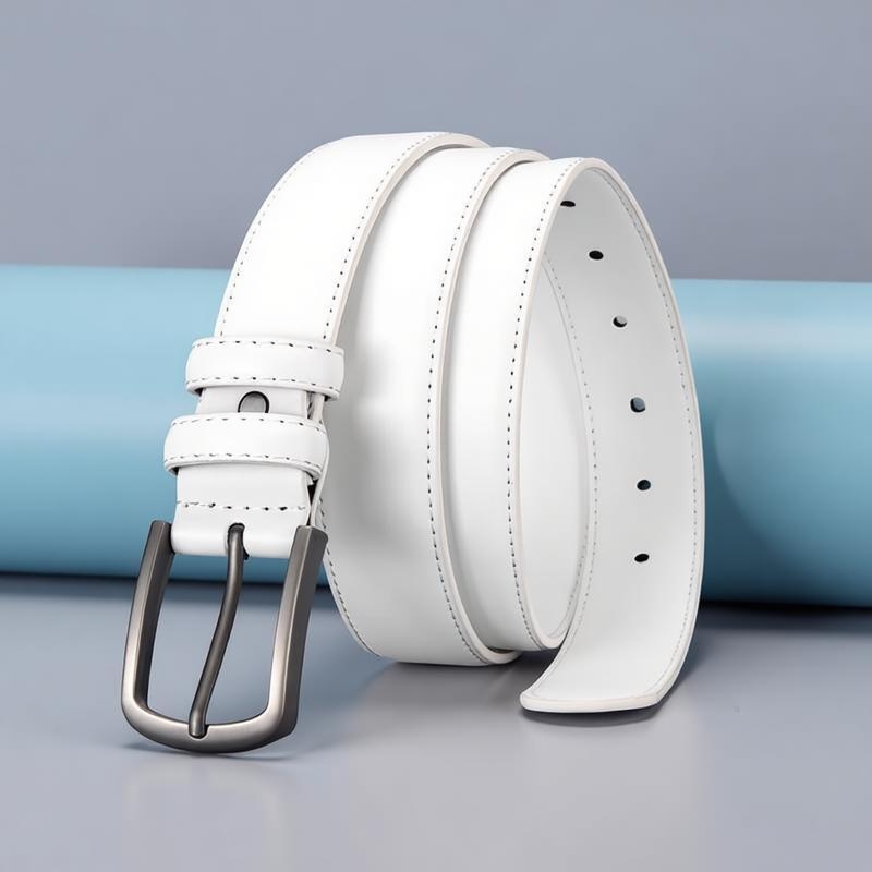 남성용 정장 벨트, 솔리드 화이트, 클래식하고 스타일리 - Men'S Formal Wear Belt 리뷰 및 가격