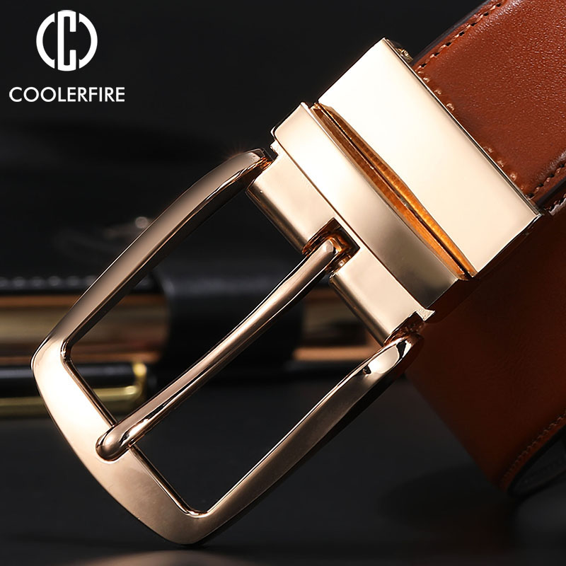 남성용 새로운 리버시블 회전 버클 양면 벨트 벨트 정품 - Men'S Formal Wear Belt 리뷰 및 가격