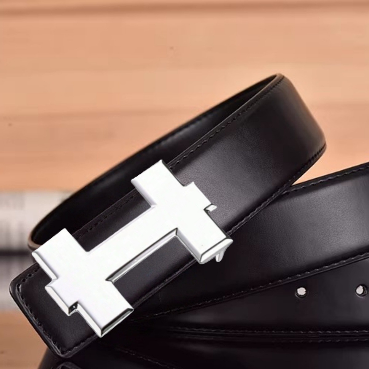 2pcs 클래식 남성용 드레스 허리 벨트, 광택 처리된 - Men'S Formal Wear Belt 리뷰 및 가격