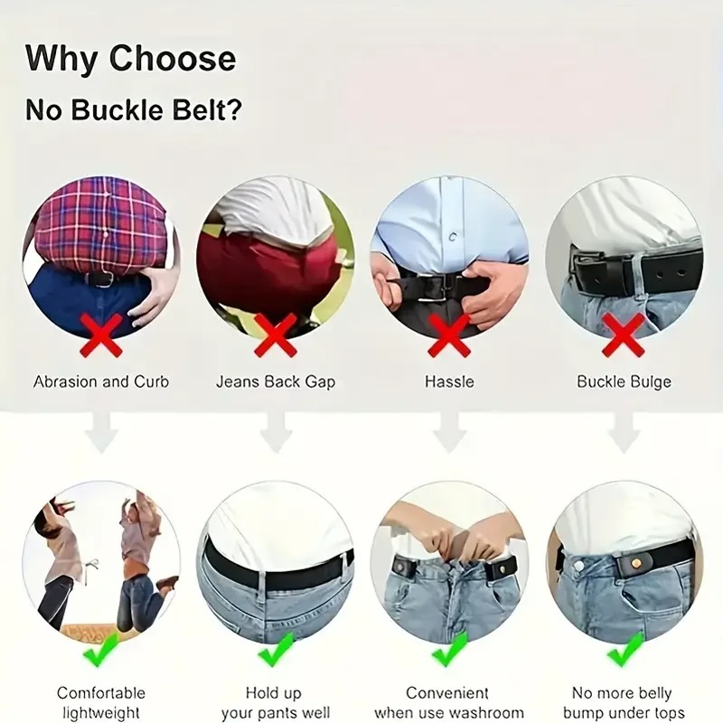 캔버스 조절 가능한 탄성 허리 밴드 보이지 않는 벨트  - Men'S Formal Wear Belt 리뷰 및 가격