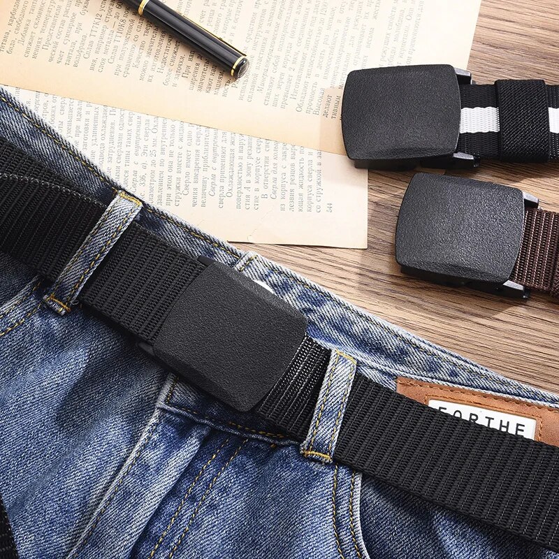 남성용 벨트 아웃도어 캐주얼 캔버스 벨트 메탈 프리 트 - Men'S Formal Wear Belt 리뷰 및 가격