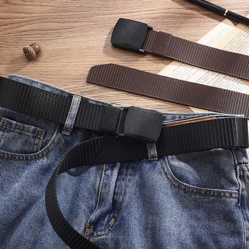 남성용 벨트 아웃도어 캐주얼 캔버스 벨트 메탈 프리 트 - Men'S Formal Wear Belt 리뷰 및 가격