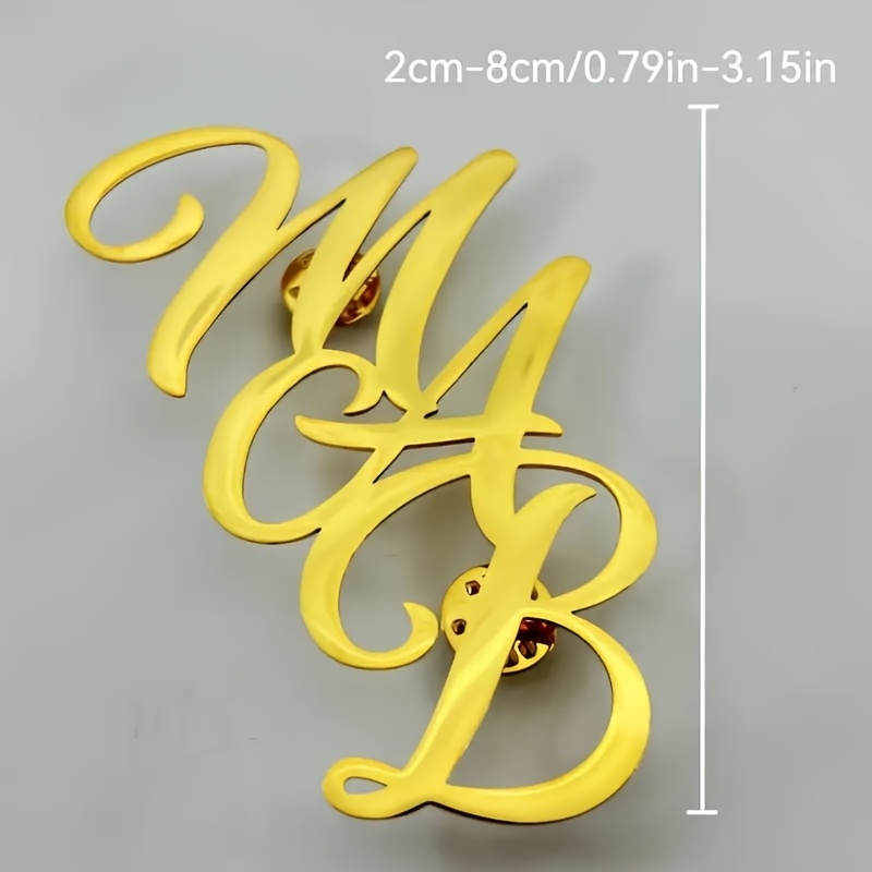 맞춤 모노그램 이니셜 이름 스테인리스 스틸 옷깃 핀 개 - Tuxedo Lapel Pin 리뷰 및 가격