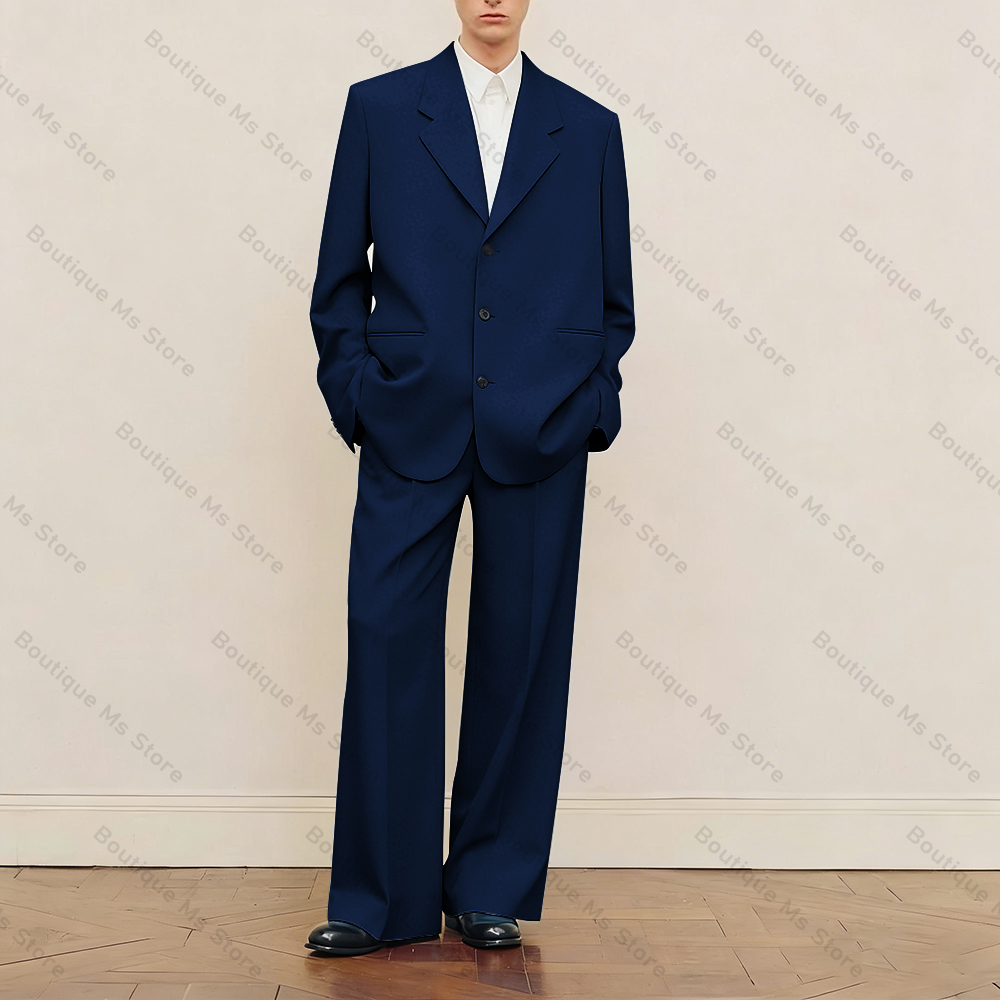 남성용 블랙 오버사이즈 수트 세트 싱글 브레스티드 패션 - Men Formal Wear For Wedding 리뷰 및 가격