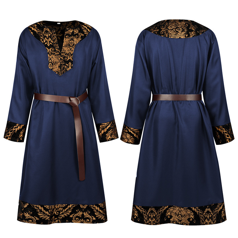 남성용 중세 르네상스 튜닉 로브, 빈티지 골드 바로크  - Men'S Formal Wear Belt 리뷰 및 가격