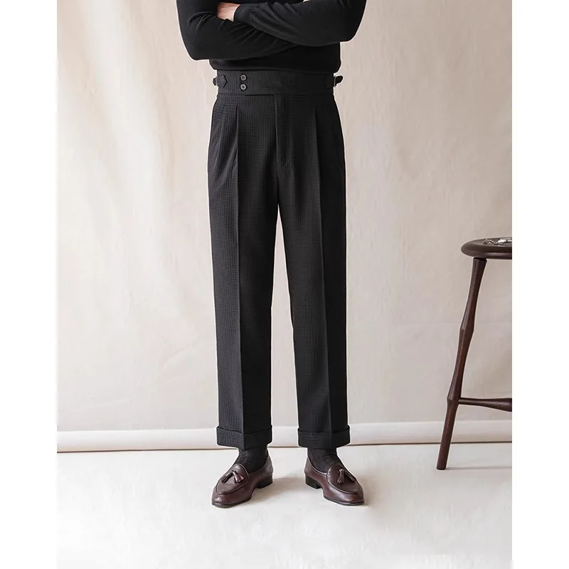 탑 브랜드 남성 패션 바지 남성 하이웨이스트 비즈니스  - Men Formal Wear Brands 리뷰 및 가격